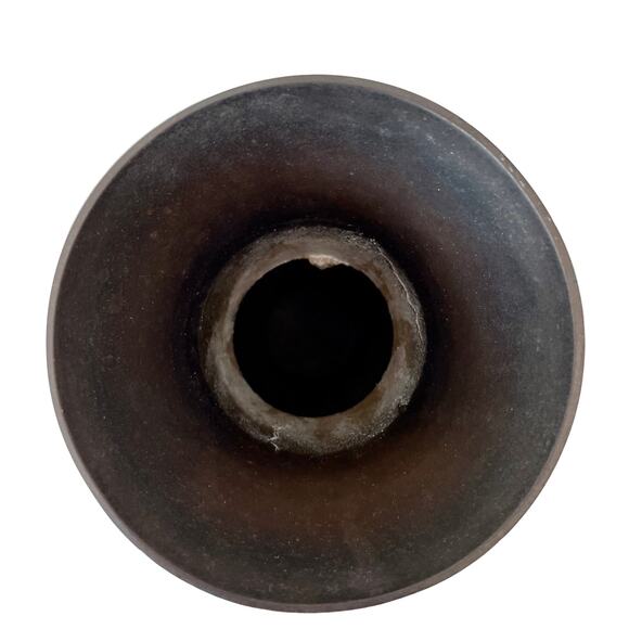 BRASS Vase Natural Patina Tri Color Aged Aztec or Native Amer. Indian Design - Picture 7 of 8